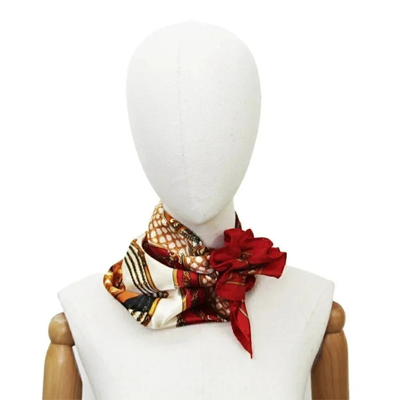 NEW Red Equestrian Horse Western Cowboy Scarf - Picture 2 of 5